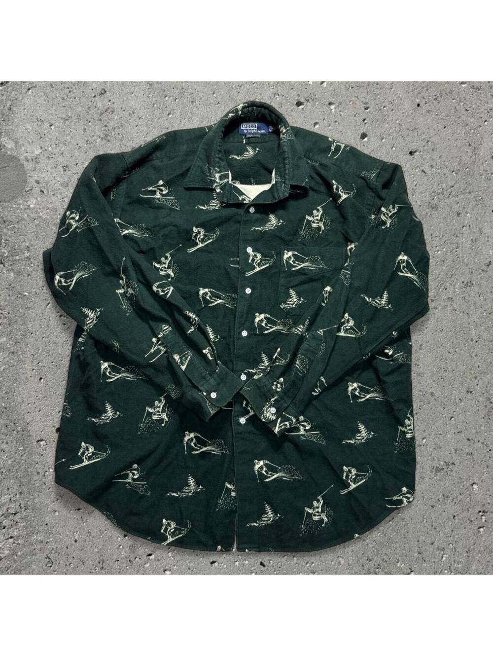 Vintage 90’s Polo Ralph Lauren Casual Marlowe Ski Heavy Button Up Flannel
